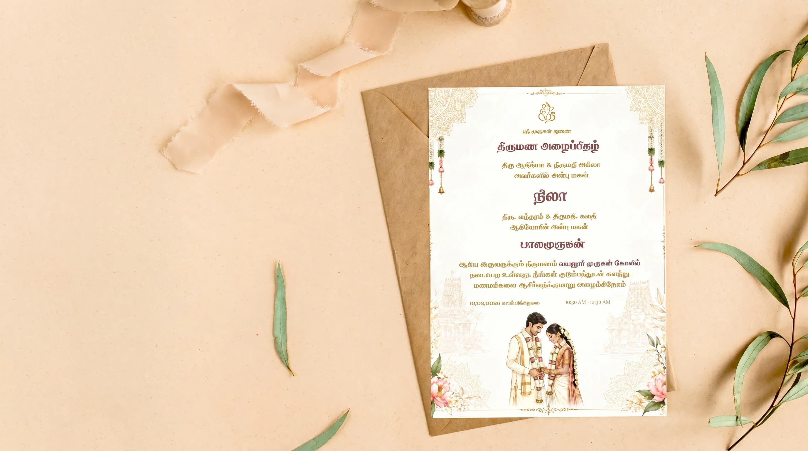 Premium Tamil Wedding Invitations